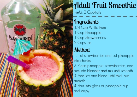 adult fruit smoothie